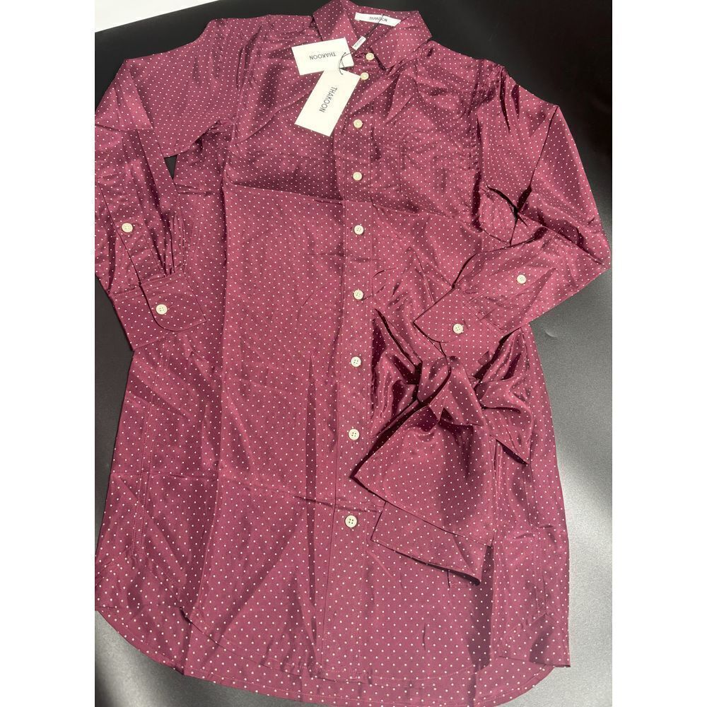 Thakoon NWT 100% Silk Wrap Tie Shirt Long Sleeve Collared Neck Dress Size Medium